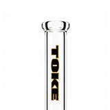 10" TOKE Black & Gold Beaker Bong