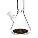 10" TOKE Black & Gold Beaker Bong