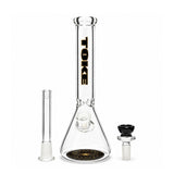 10" TOKE Black & Gold Beaker Bong