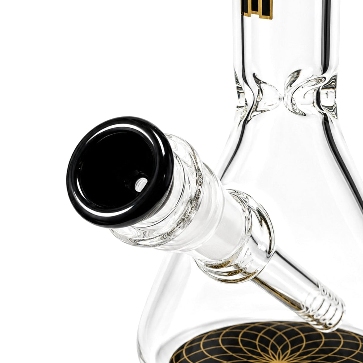 10" TOKE Black & Gold Beaker Bong