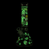 14" 7mm Interdimensional Glow Beaker Bong