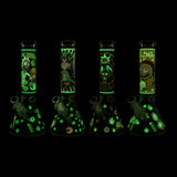 14" 7mm Interdimensional Glow Beaker Bong