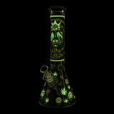 14" 7mm Interdimensional Glow Beaker Bong