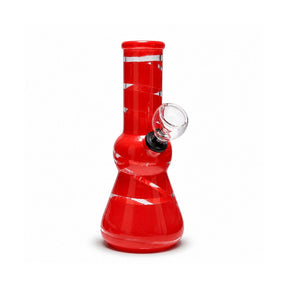 Super Supplys Inc Glass Bong 6" Candy Swirl Mini Water Pipe with Fixed Downstem 6" Candy Swirl Mini Water Pipe