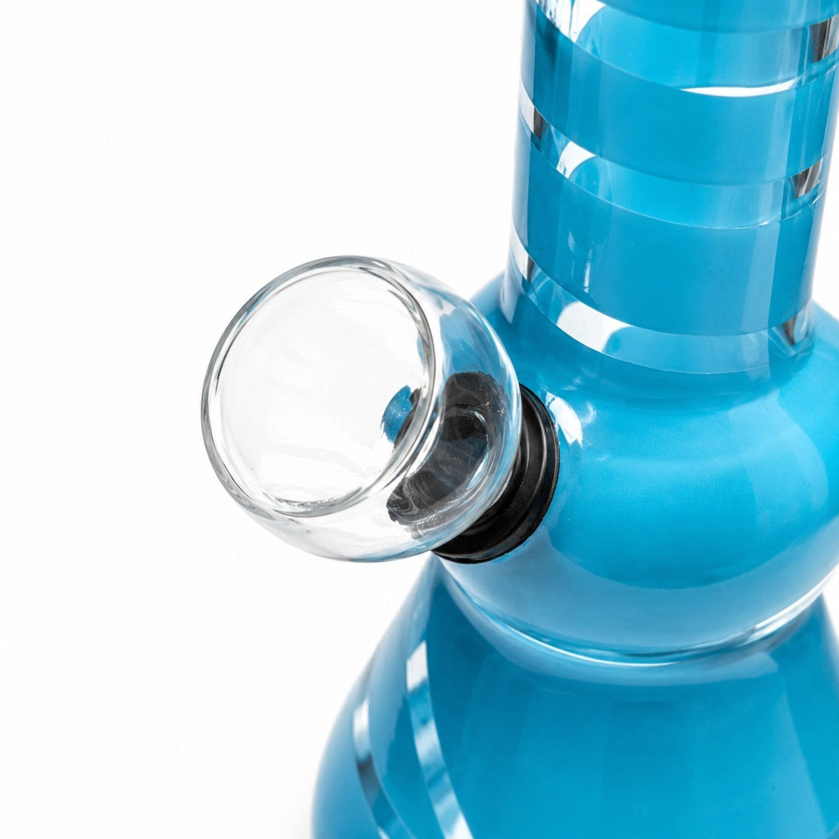 6" Candy Swirl Mini Water Pipe with Fixed Downstem