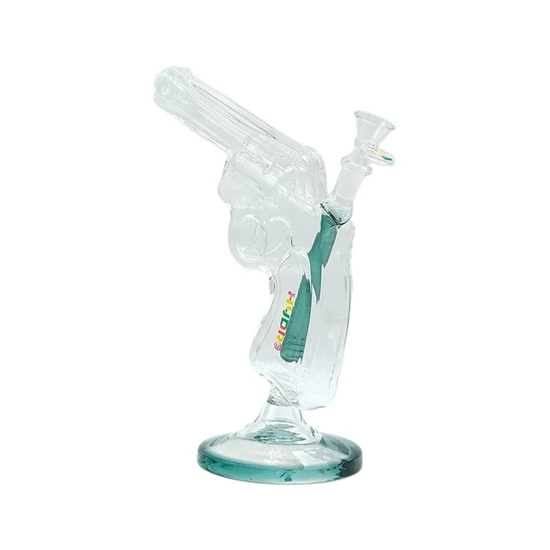 The MST Glass Bong 9" Revolver-Shaped Glass Water Pipe (MST153) 9" Revolver-Shaped Glass Water Pipe (MST153)