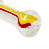 4.5" Color Line Glass Spoon Pipe