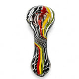 3.75" Assorted Swirl Glass Hand Pipe-2CT