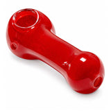 Pipe cuillère en verre rouge classique de 4,5 po
