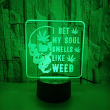 LED 3D Illusion Table Lamp with Remote