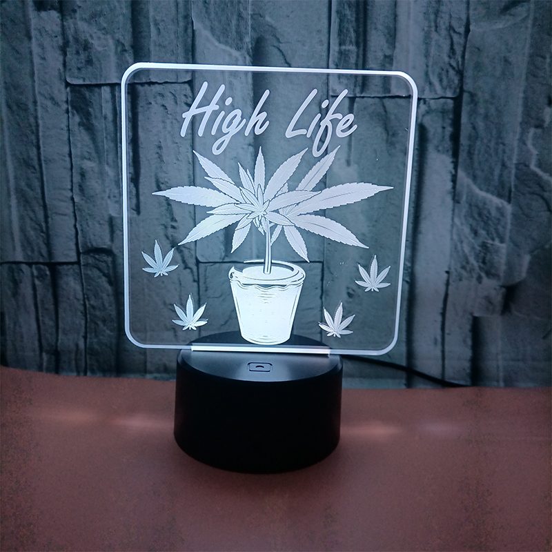 LED 3D Illusion Table Lamp with Remote
