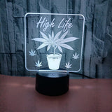 LED 3D Illusion Table Lamp with Remote