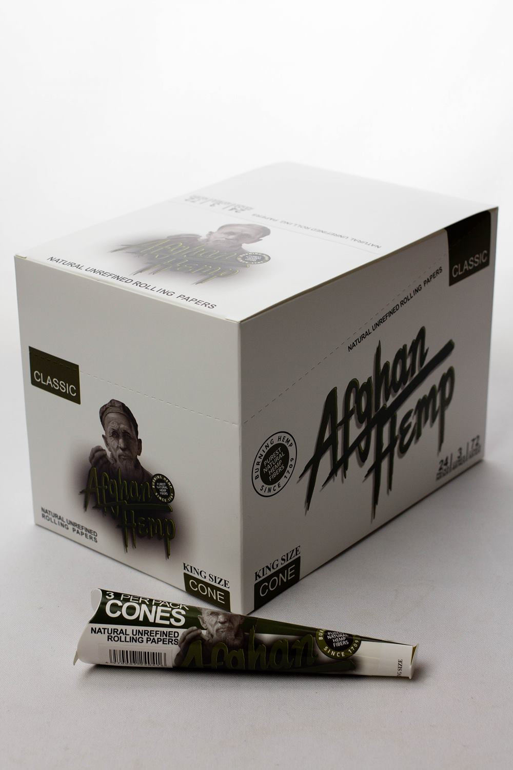 Afghan Hemp Pre-Rolled Cone display - pack of 24