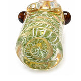 Pipe cuillère en verre tourbillonnant fumé de 12,7 cm