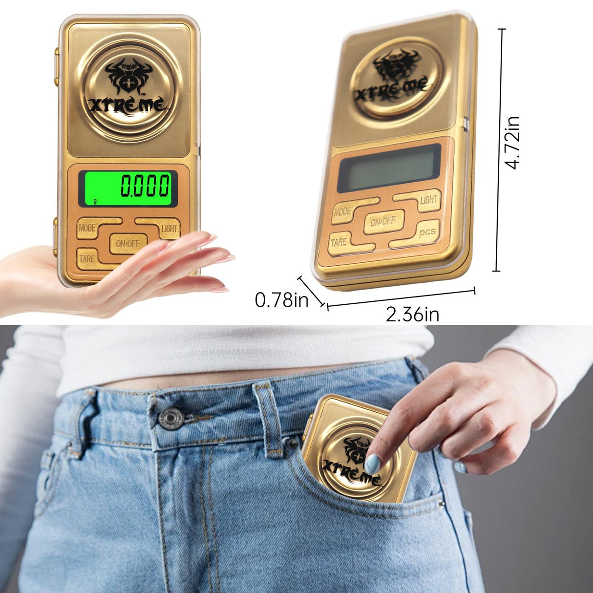 Xtream | Digital Pocket Scale - Golden [XTR-513]