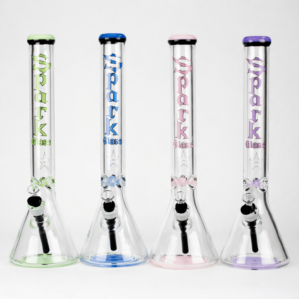 ONE Glass Bong SPARK 18" 9 mm Thick Base Straight Tube Glass Bong SPARK 18" 9 mm Thick Glass Bong | Canada