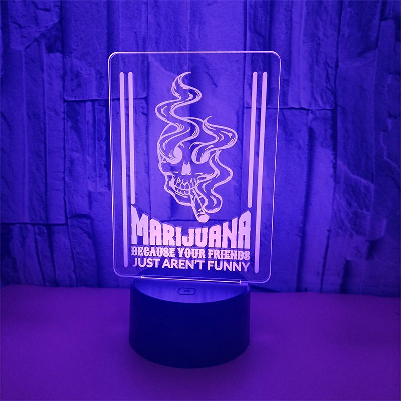LED 3D Illusion Table Lamp with Remote