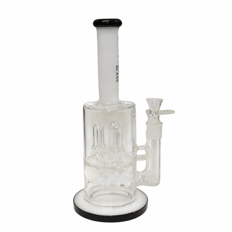 Maq Distributors Glass Bong Tree Glass | 12" Fat Triple Dome Perc Bong Oreo Tree Glass | 12" Fat Triple Dome Perc Bong Oreo