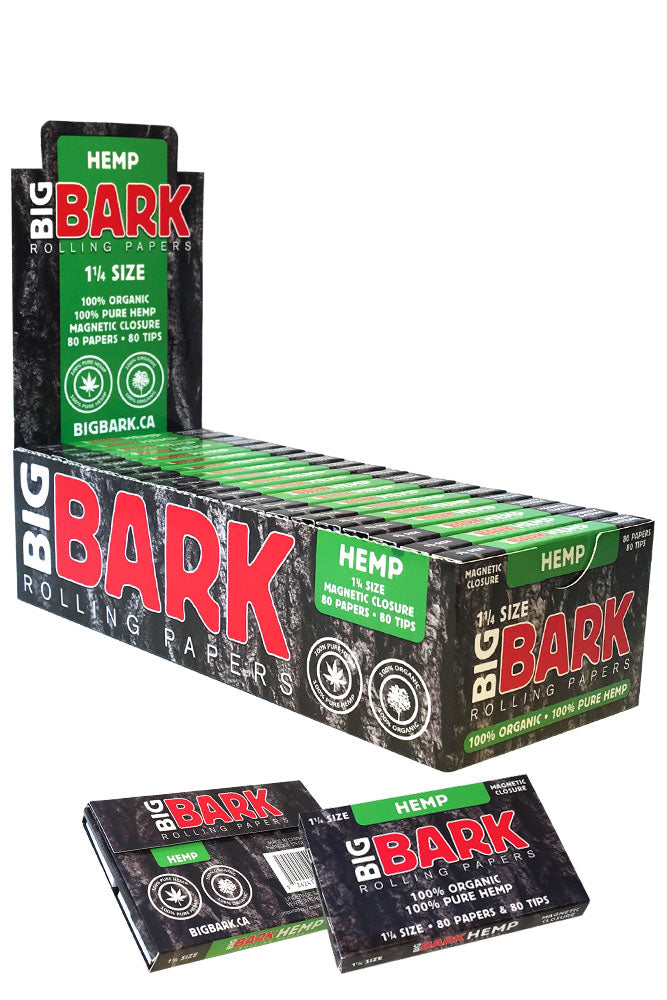 BIGBARK Organic Hemp Rolling paper - 20 packs