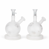 5" Frosted Glass Bubbler