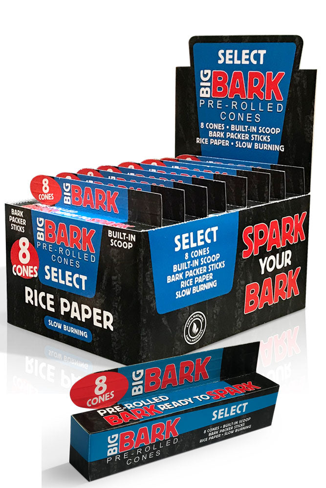 BIGBARK Slow burning rice Pre-rolled Cones - 24 packs