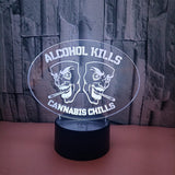LED 3D Illusion Table Lamp with Remote