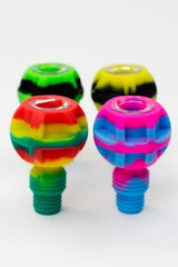 2-in-1 Silicone bowl with multi-hole glass bowl