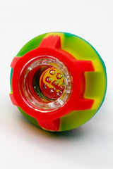 2-in-1 Silicone bowl with multi-hole glass bowl