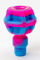 2-in-1 Silicone bowl with multi-hole glass bowl