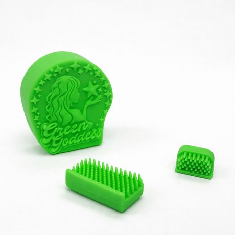 B Movin Distribution Brush Green Goddess Magnetic Glass Scrubber for Bongs Green Goddess Magnetic Glass Scrubber | Canada