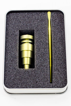 ONE Cap · Dabber · Insert · Clip · Nail Titanium 6-in-1 Domeless Nail and Dabber set Titanium 6-in-1 Domeless Nail and Dabber set