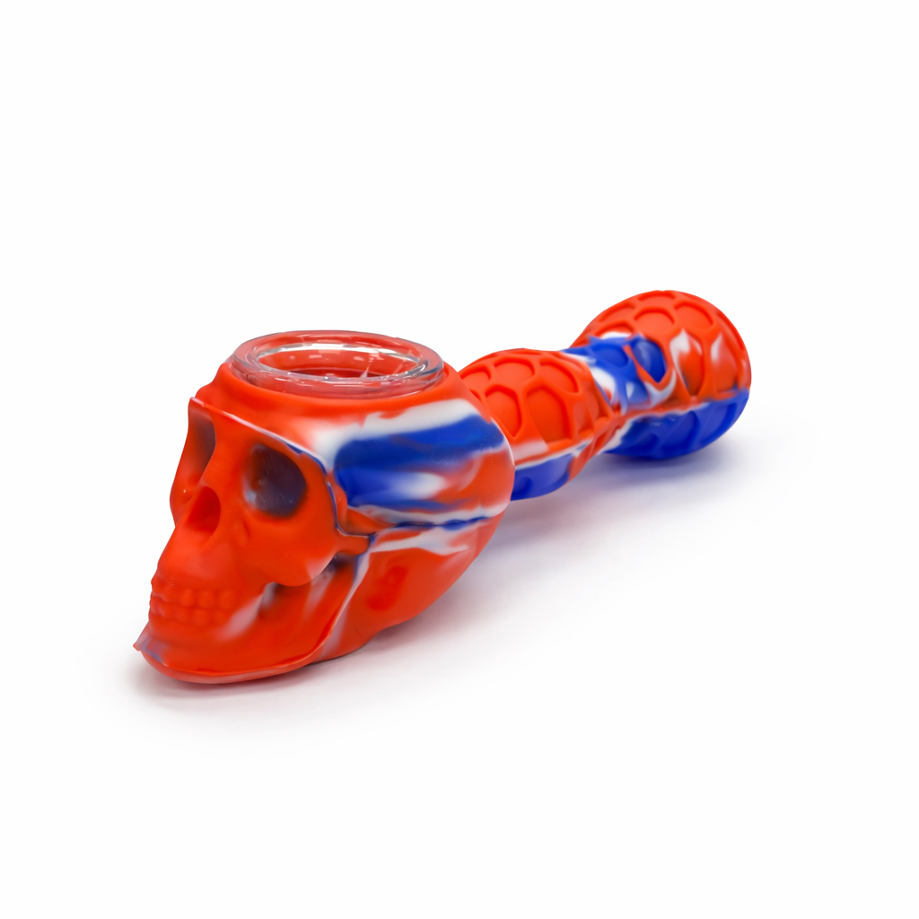 4.5" Skull Head Silicone pipe