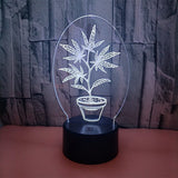 LED 3D Illusion Table Lamp with Remote