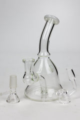 6" 2-in-1 fixed 3 hole diffuser bell bubbler