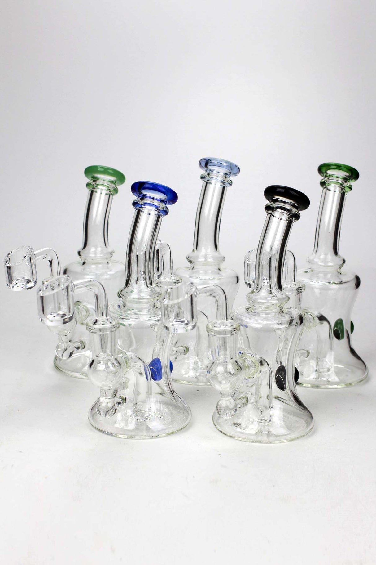 6" 2-in-1 fixed 3 hole diffuser Skirt bubbler