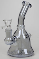 6" 2-in-1 fixed 3 hole diffuser bell Metallic tinted bubbler