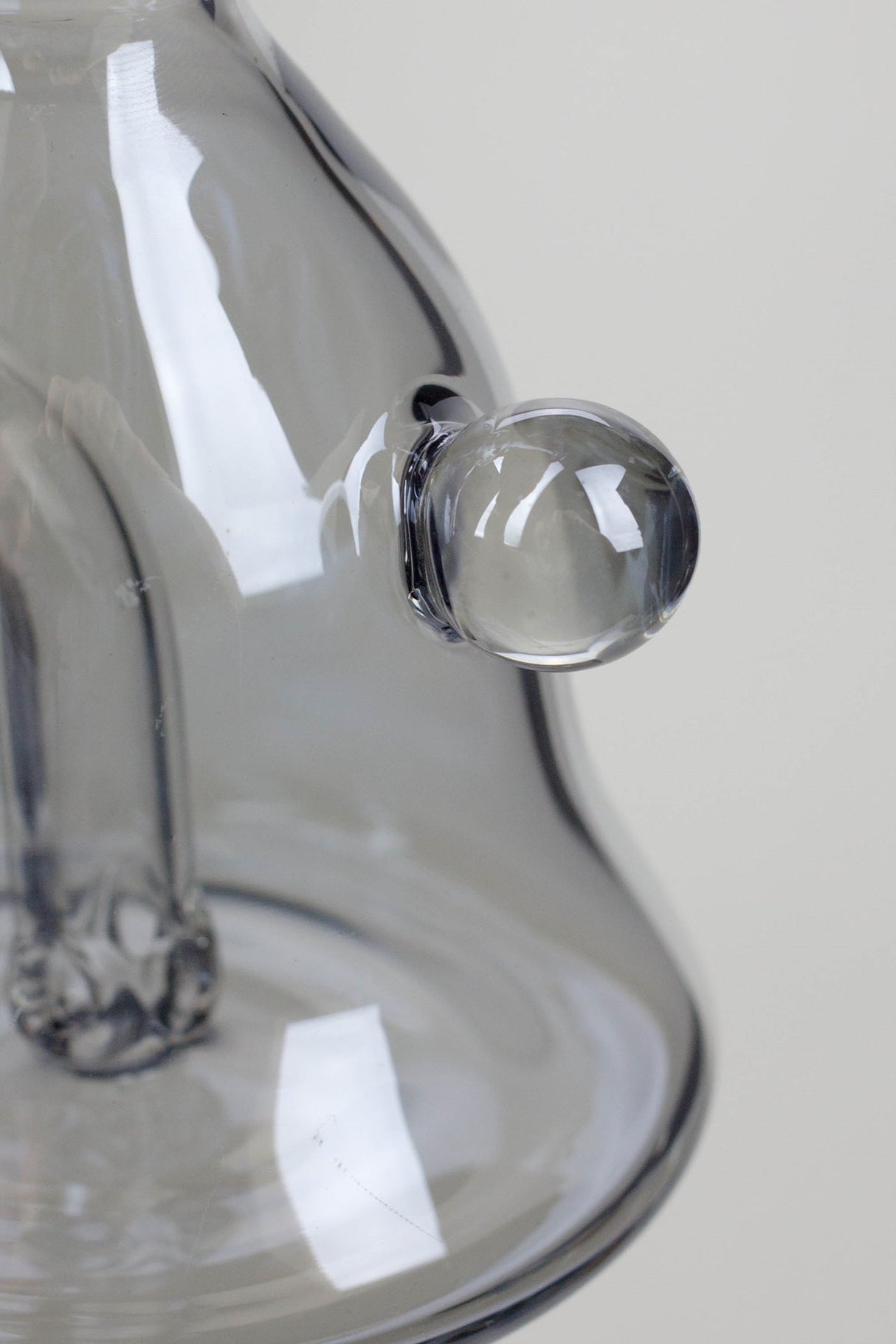 6" 2-in-1 fixed 3 hole diffuser bell Metallic tinted bubbler