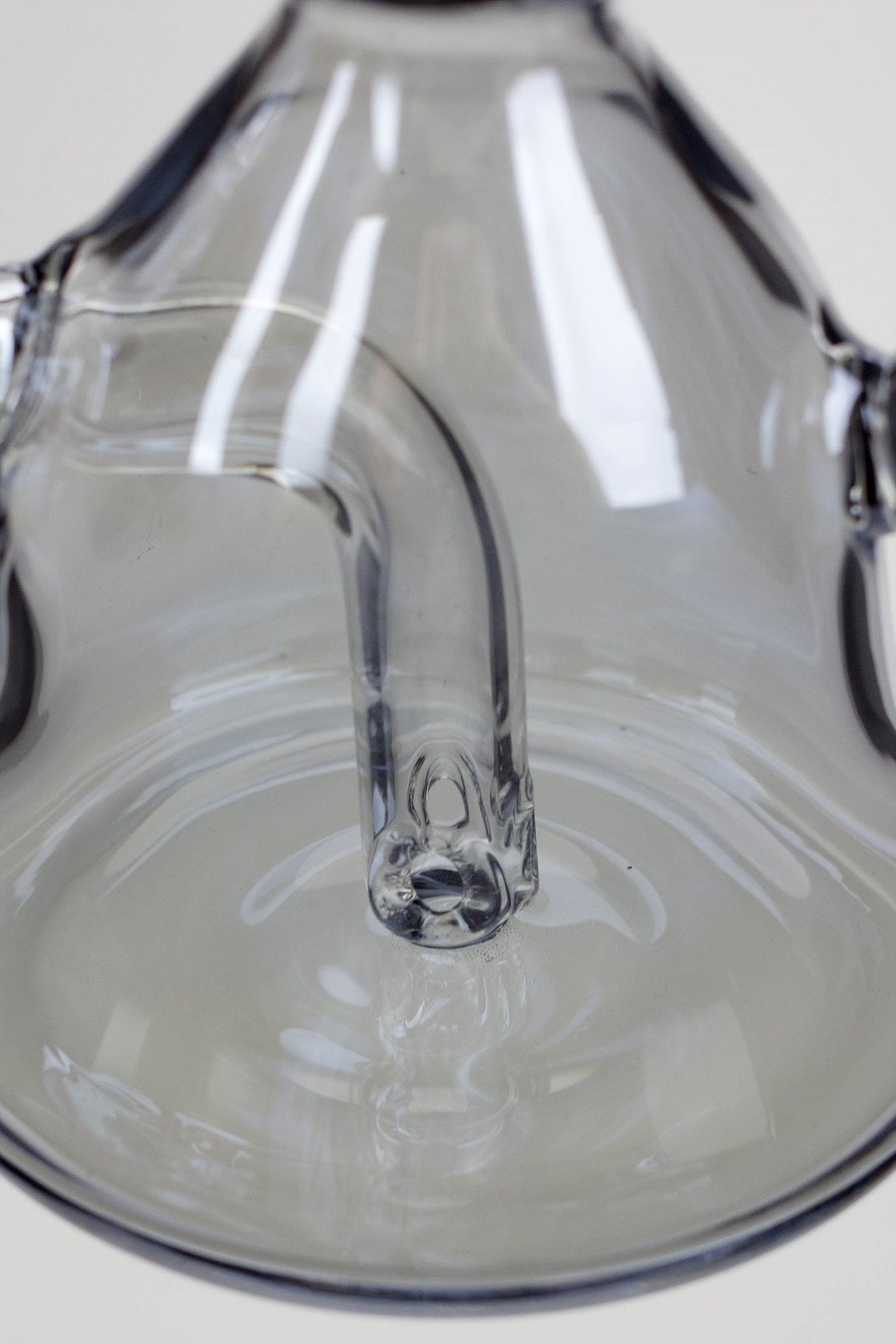 6" 2-in-1 fixed 3 hole diffuser bell Metallic tinted bubbler