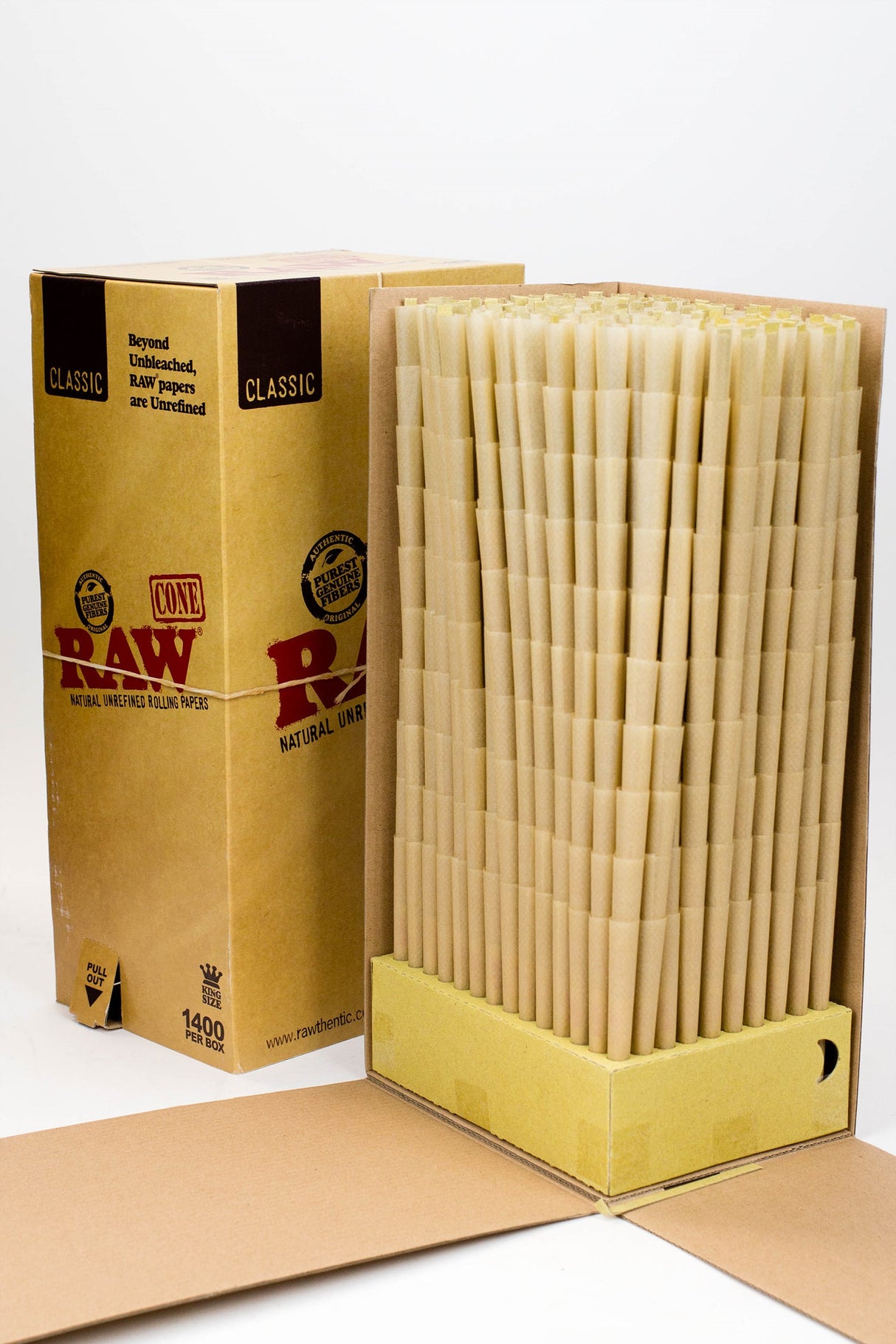 Raw cone bulk 1400 King Size