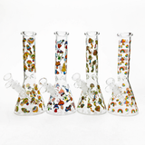 10" Cartoon Mushroom Glow-in-the-Dark Beaker Bong