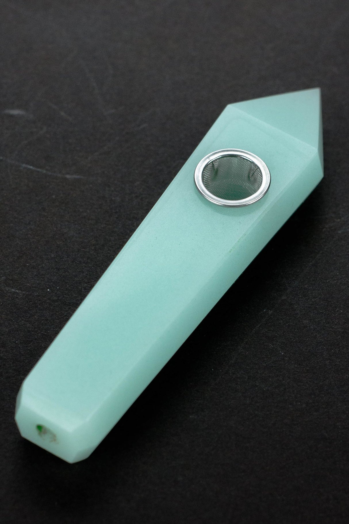 Acid Secs - Glow In The Dark Luminous Crystal Stone Smoking Pipe