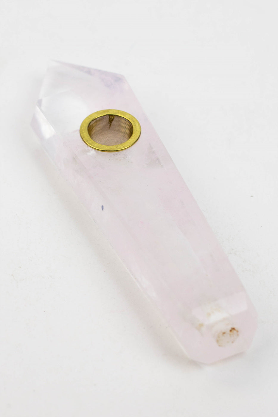Acid Secs - Crystal Stone Smoking Pipe with choke hole