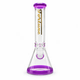 Fortune 10" Color Accent Beaker Bong – 5mm Glass