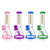 Fortune 10" Color Accent Beaker Bong – 5mm Glass