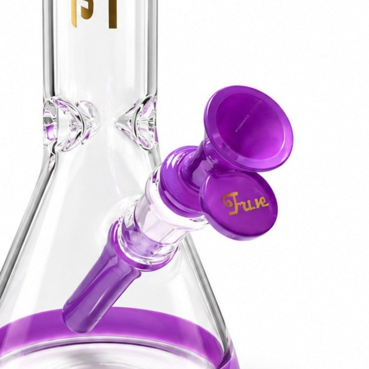 Fortune 10" Color Accent Beaker Bong – 5mm Glass