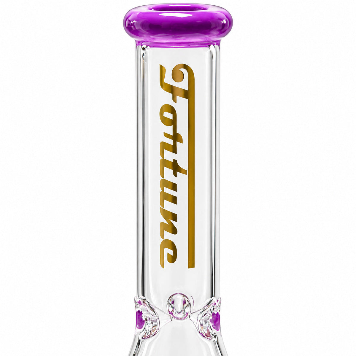 Fortune 10" Color Accent Beaker Bong – 5mm Glass