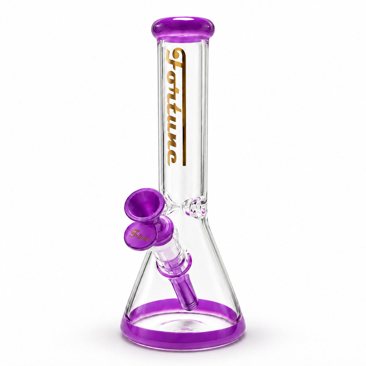 Fortune 10" Color Accent Beaker Bong – 5mm Glass