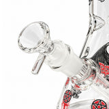 10" Glow-in-the-Dark Skull Graphic Beaker Bong