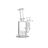 7" Clear Glass Bong with Built-In Diffuser