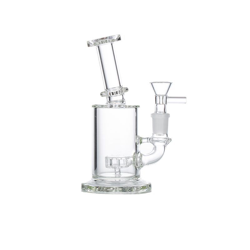 7" Clear Glass Bong with Built-In Diffuser